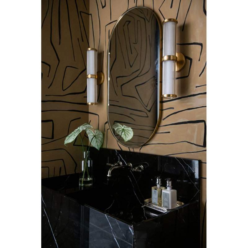 Ringo Oval Brass Mirror