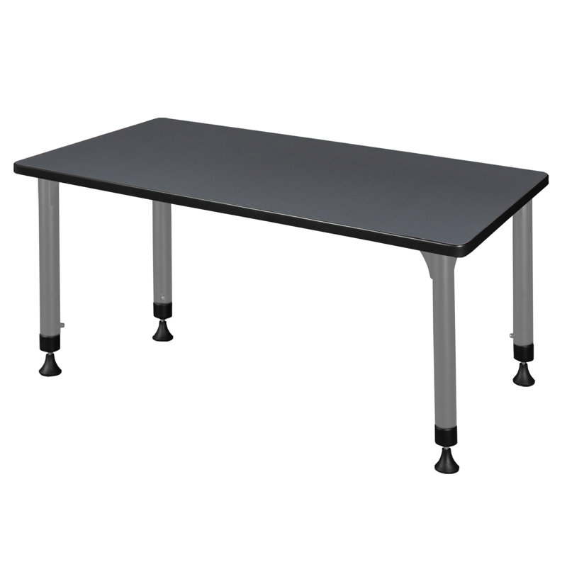 Kee Height Adjustable Training Table, Gray