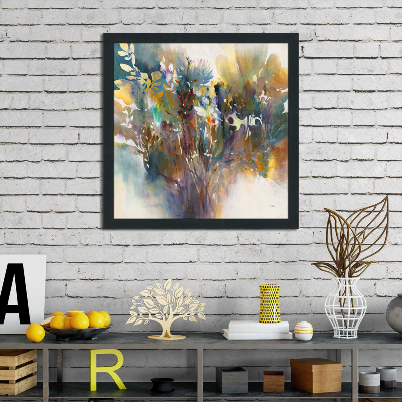 Heartfelt - peinture à cadre flottant, Cadre espresso, H 31,5 po x l 31,5 po x P 1 po