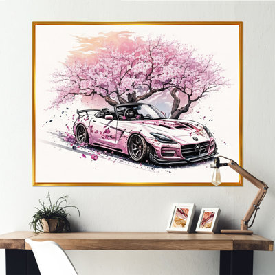 Pink And Cream Essence Of Retro Car " Pink And Cream Essence Of Retro Car "