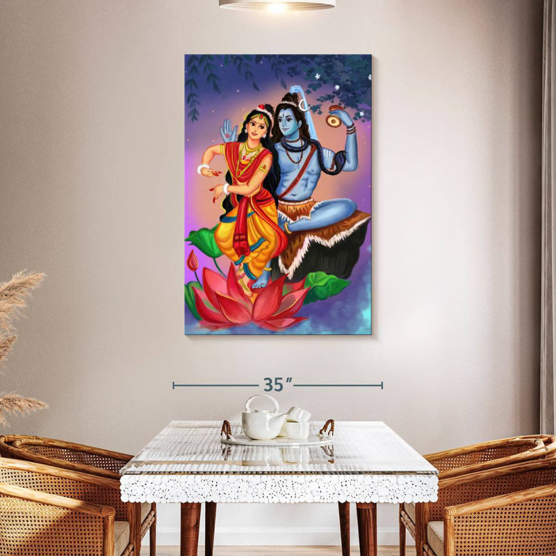 Adella Shiv Parvati, 48" H x 32" W