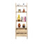 Bibliothèque modulaire Claxton 180 cm (H) x 60 cm (L) - Bois flotté clair-677842003