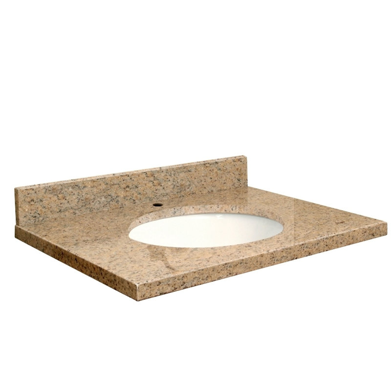 Transolid 31-in Uba Verde Granite Bathroom Vanity Top Transolid 31-in Uba Verde Granite Bathroom Vanity Top