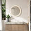 Meuble-lavabo moderne avec lavabo, bois durable et céramique, idéal pour la salle de bain