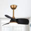 Ventilateur de plafond à 3 pales de 28 po avec télécommande et ensemble d'éclairage Haywa-1279634350