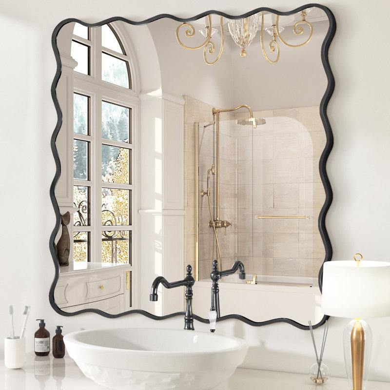 Miroir Luxury Luxury, Noir, 36 po x 36 po