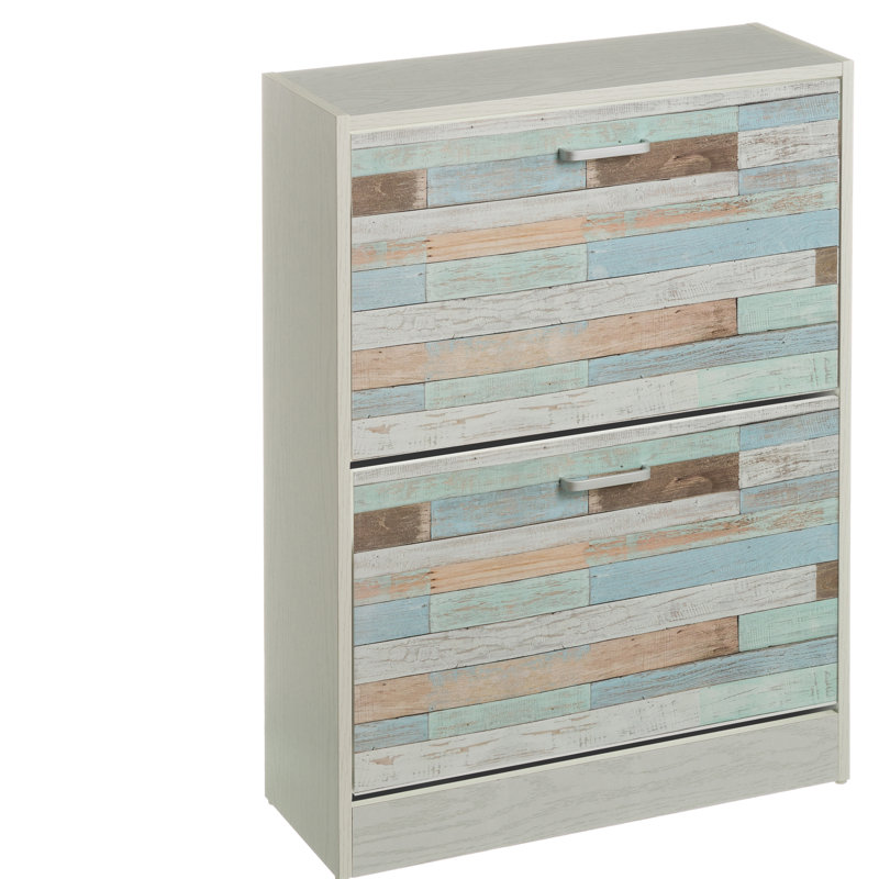 12 Pair Flip Down Shoe Storage
