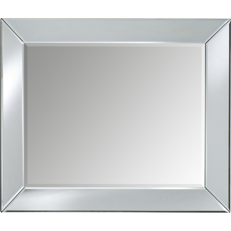Molden Glass Rectangle Wall Mirror, 30" H x 36" W
