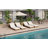 Alvaro Outdoor Acacia Wood Chaise Lounge With Adjustable Backrest (Cushion Not Included)