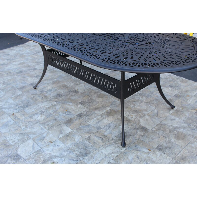 Lacie-Mae 6 - Person Patio Dining Set with Oval Table