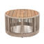 Table basse pour l'extérieur en corde de rotin et bois d'acacia-770690792