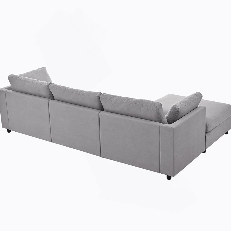 Canapé modulaire convertible Upholstery, canapé en L avec méridienne réversible