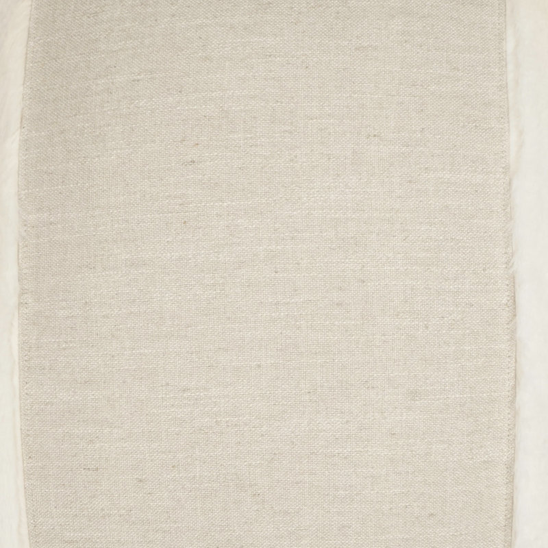 Courchevel Pillow Cover & Insert, Cream, Square 24"