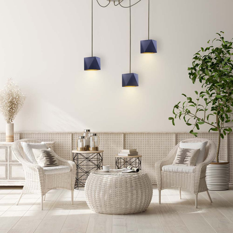 Aeralyn 3 - Light Novelty Pendant, White