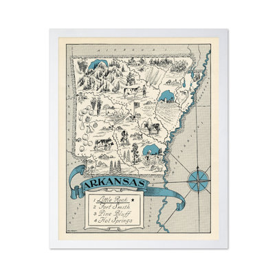 Arkansas Pictorial Map