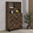 Rustic Oak 2-doors Wine Cabinet
