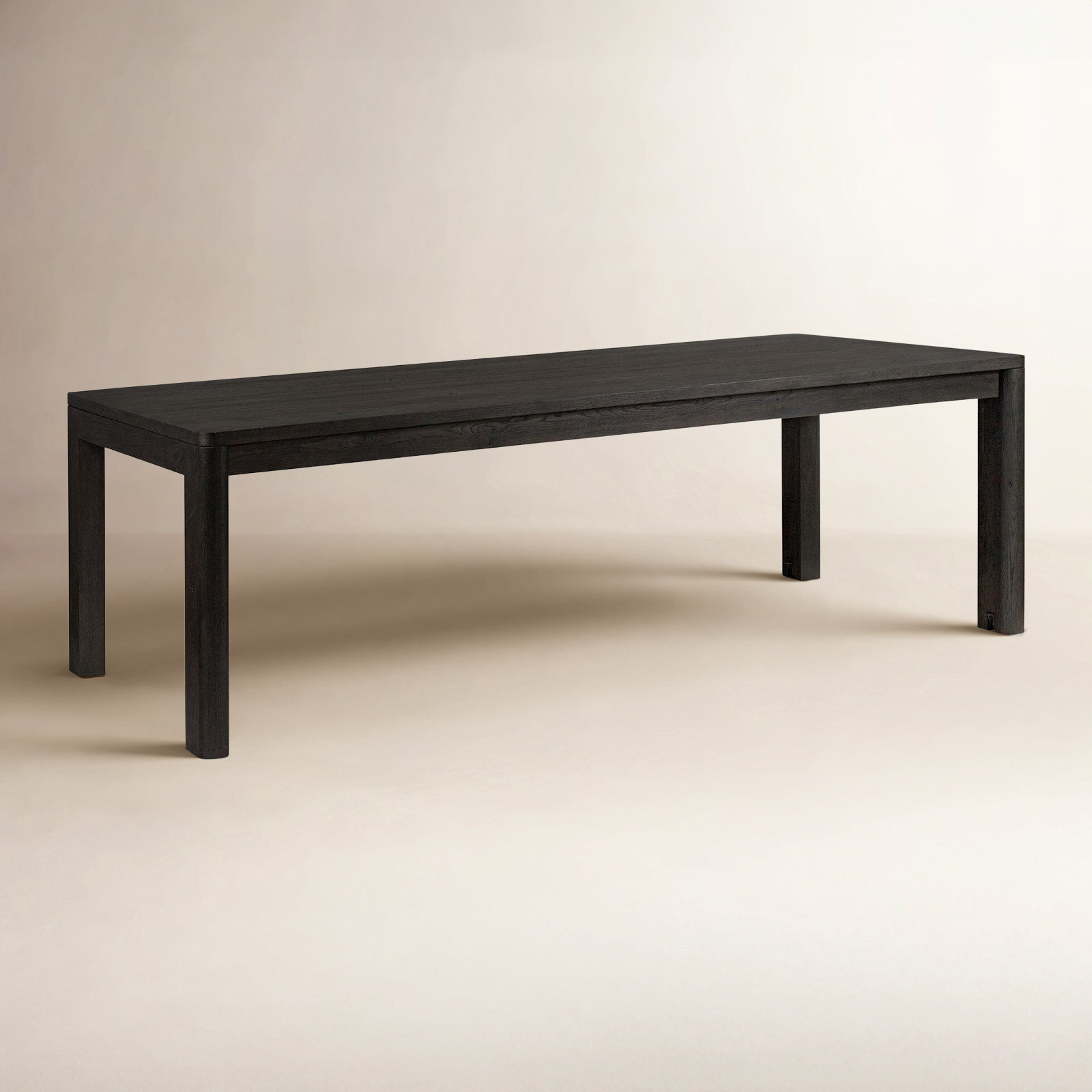 96'' Extendable Dining Table, Black, 30'' H x 96'' W x 42'' D