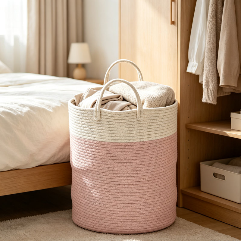 Cedrial Cotton Laundry Room Organizer