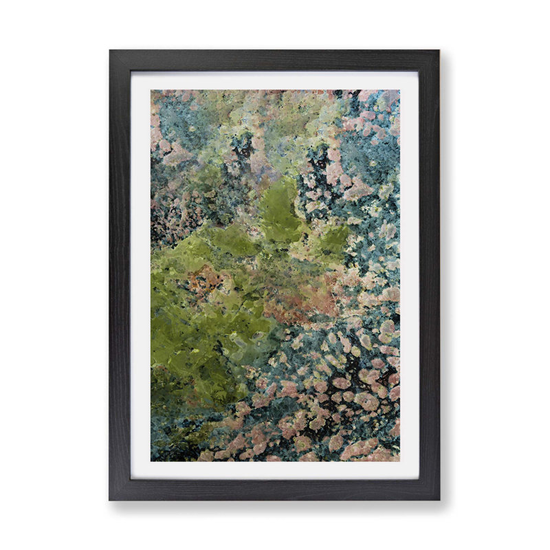 High Above the Greens - Framed Print, 62cm H x 87cm W x 2cm D, Black
