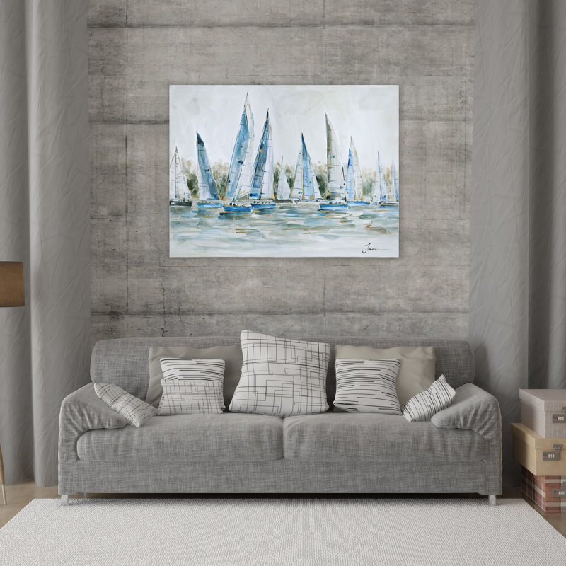 Peinture sur toile tendue, H 36 po x l 48 po x P 2 po