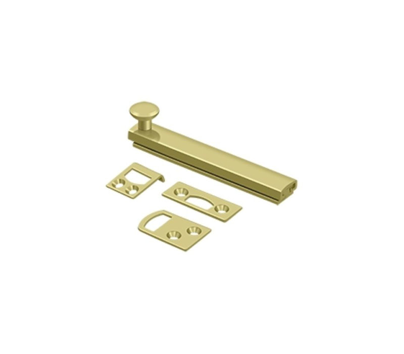 Brass Latch/Catch/Bolt, Painted Black, 1.9375" H x 4" W x 1.5625" D