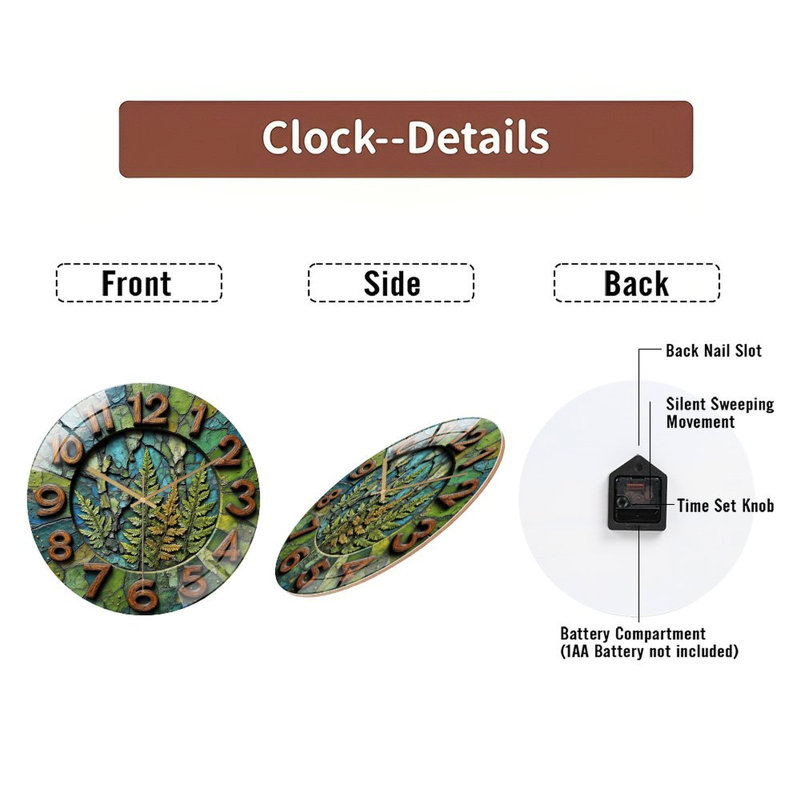 Horloge murale 12 po