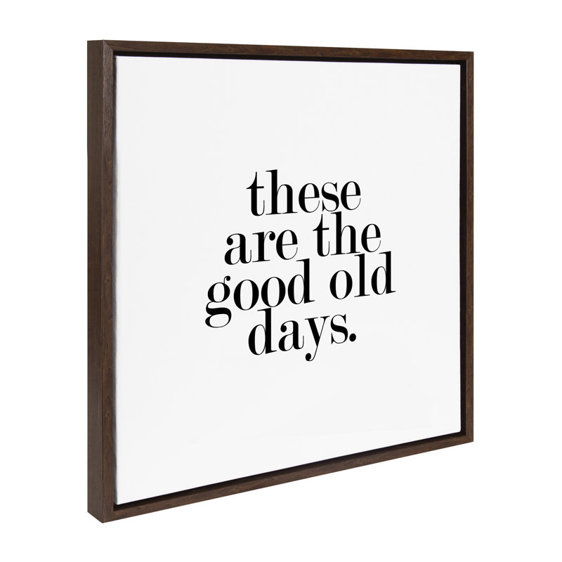 «Good Old Days» par Maggie Price of Hunt and Gather Goods, reproduction d'art sur toile encadrée, Brun, H 22 po x l 22 po