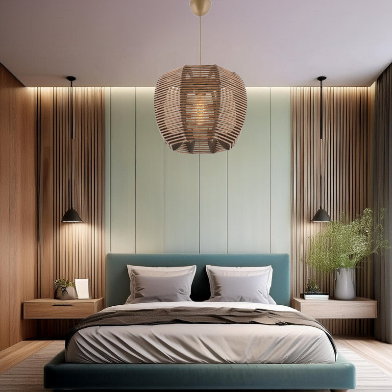 Adjustable Cable Wooden Body Chandelier