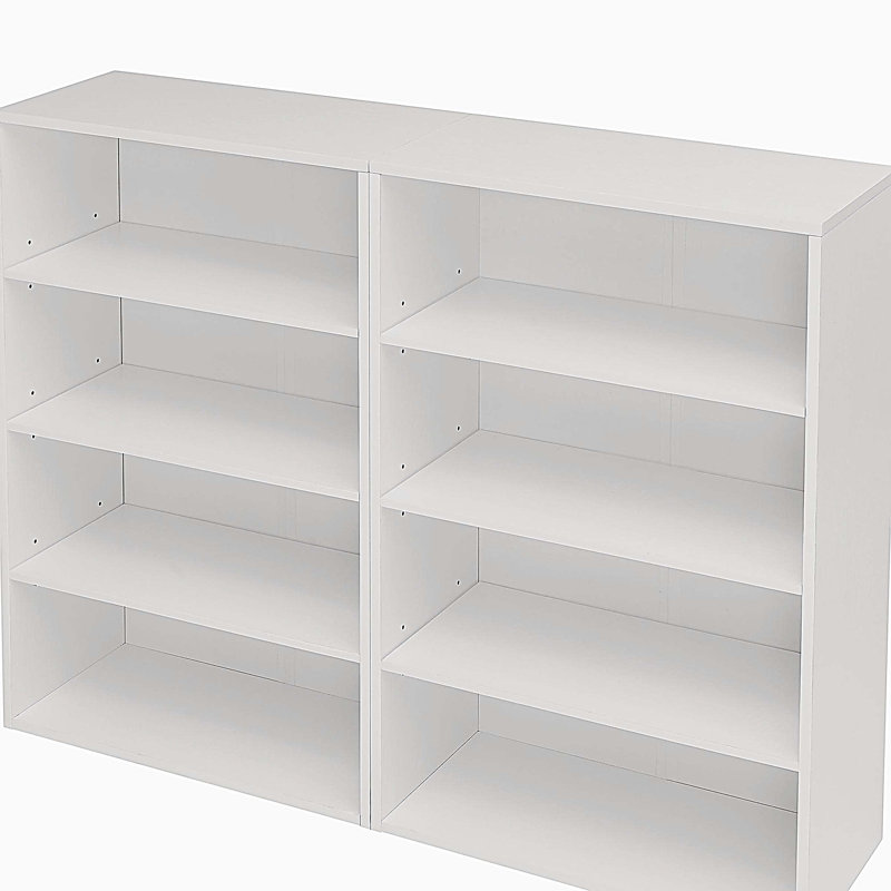 Adjustable shelf 8-layer storage, display bookshelf, multi-functional double-layer bookcase, can be disassembled into two 4-layer storage bookcases