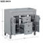 Single Bathroom Vanity with @Solid + Manufactured Top