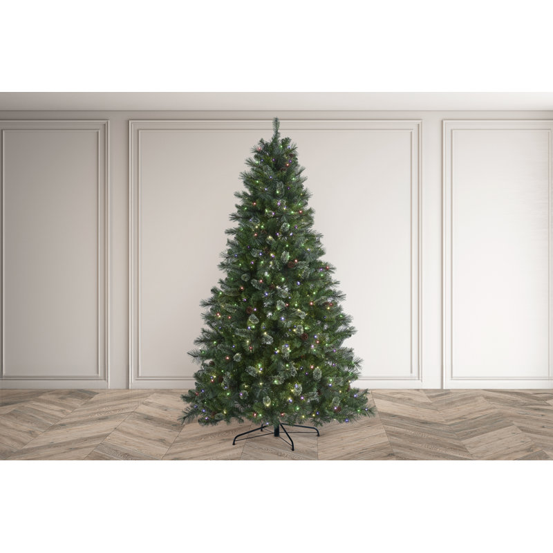 HOLLINGWORTH SPRUCE - 7.5ft Christmas Tree with 550 Colour Switch 16 Function LEDs
