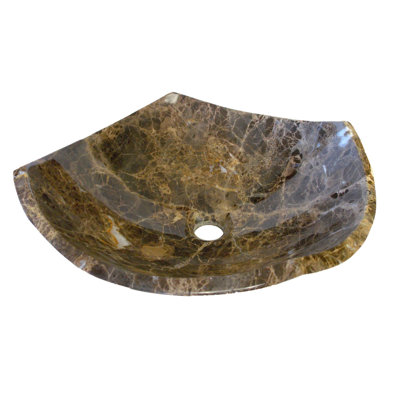 Lavabo de salle de bain vasque circulaire en arche Emperador