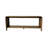 Latte Waterfall Console Table, Veneers, Metal Accents, Modern Soft Bewitching Design, Solid Wood + , 72 In Depth, 15 Width, 30 Height, 73 Lb Charming