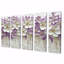 Fleur sauvage sauvage III - art mural fleurs sauvages - décoration murale traditionnelle 5 pièces-698201047