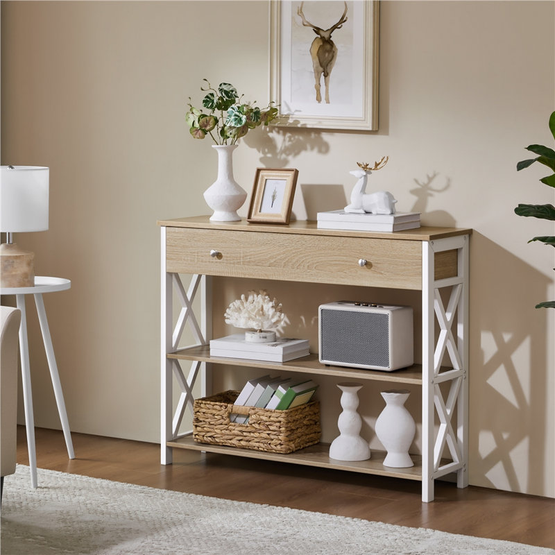 Console 39,5 po Keivha, Chêne clair