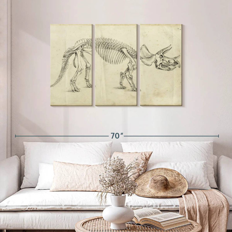 Dinosaur Study II, 28" H x 45" W