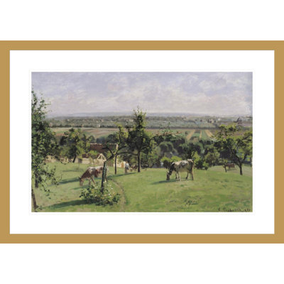 Hillside of Vesinet Yvelines by Camille Pissarro -Framed Giclee Print