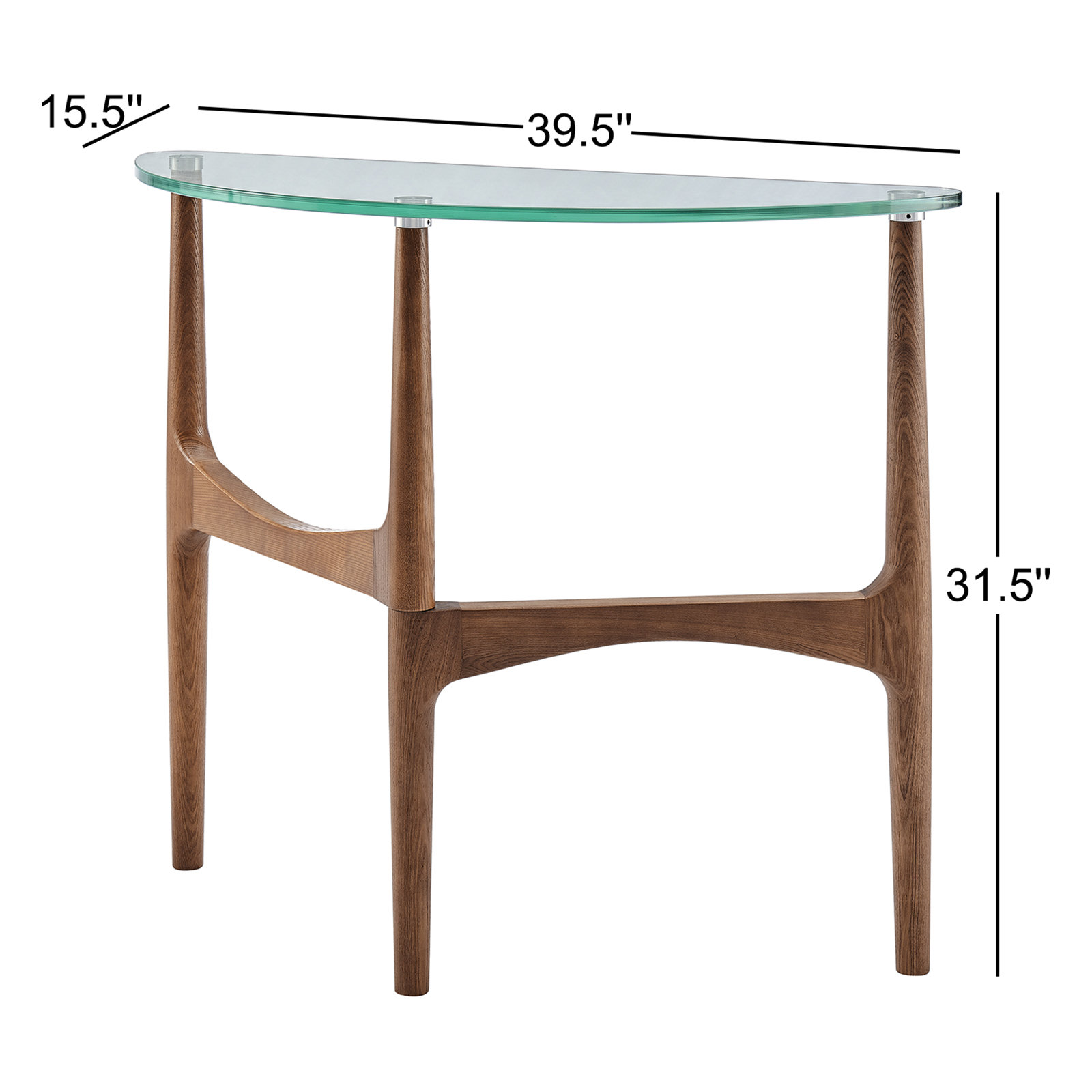 Etna 40" Glass Console Table
