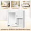 Armoire de salle de bain 30 po avec miroir, armoire à pharmacie murale avec 2 tablettes