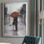 Toile encadrée «Caught In The Rain» de qualité supérieure - prête à être accrochée-1432999049-1432999051