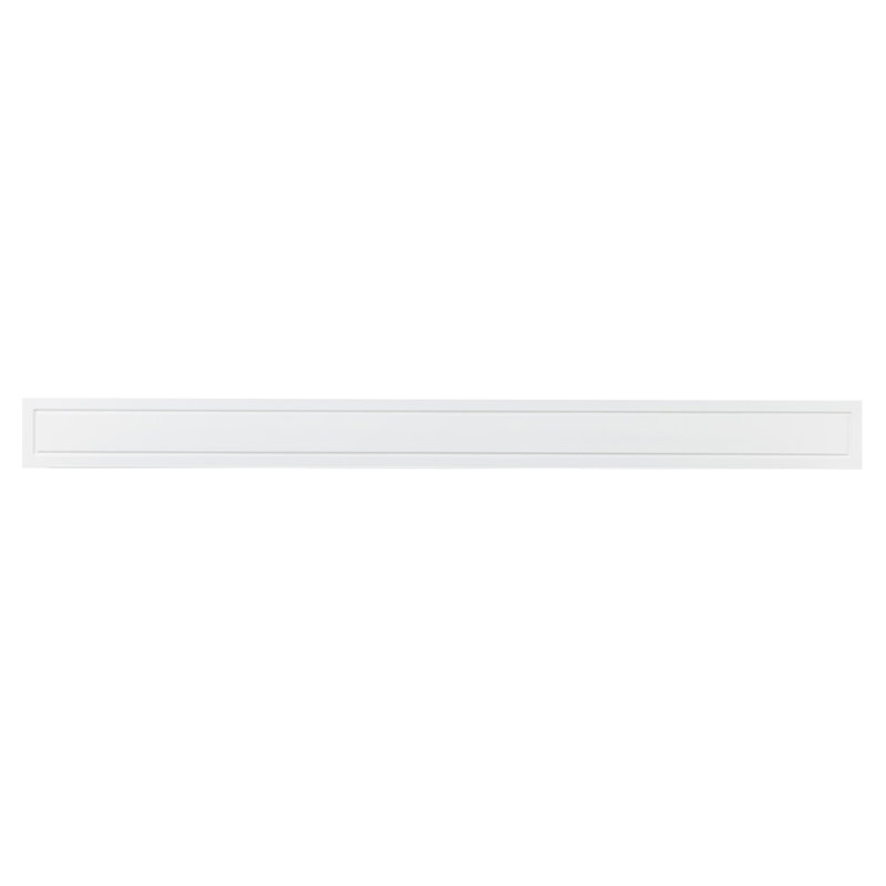 Lotta Wood Fireplace Mantel Shelf - Simple Transitional Design with Grooved Picture Frame Details, 48", Red Mahogany Stain