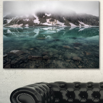 " Beautiful Turquoise Mountain Lake "