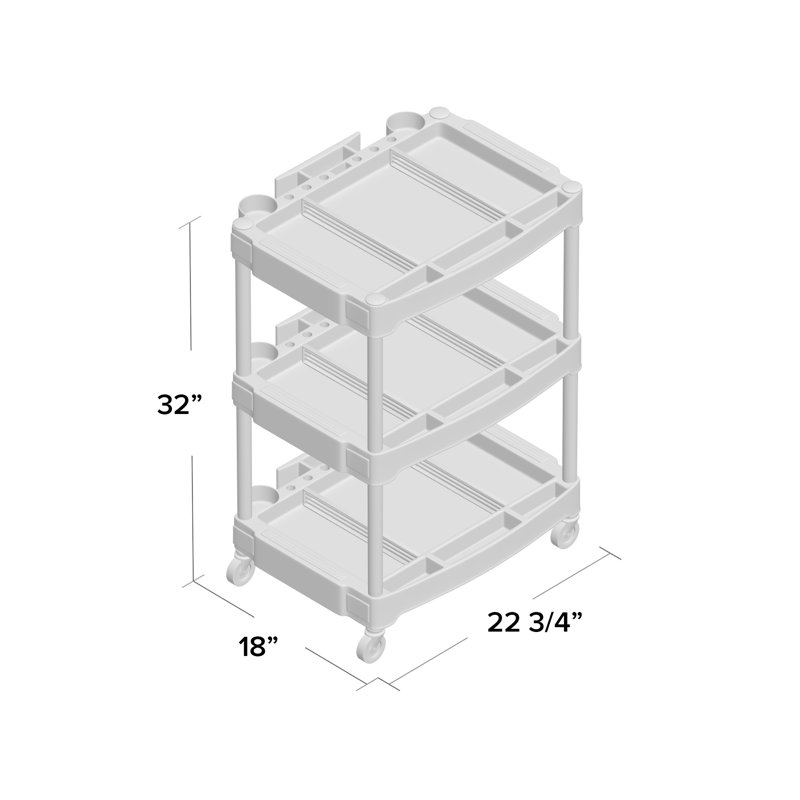 Cowick Mechanics 3 Shelf 22.75" Toolbox
