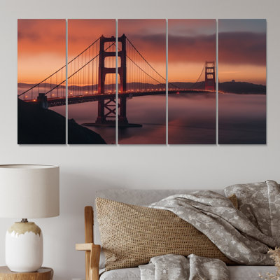 San Francisco Golden Gate Solitude I U.S. States & Territories Wall Decor on Metal