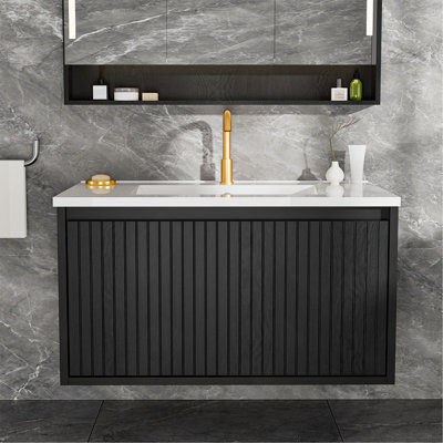 Meuble-lavabo 30 po avec lavabo en céramique
