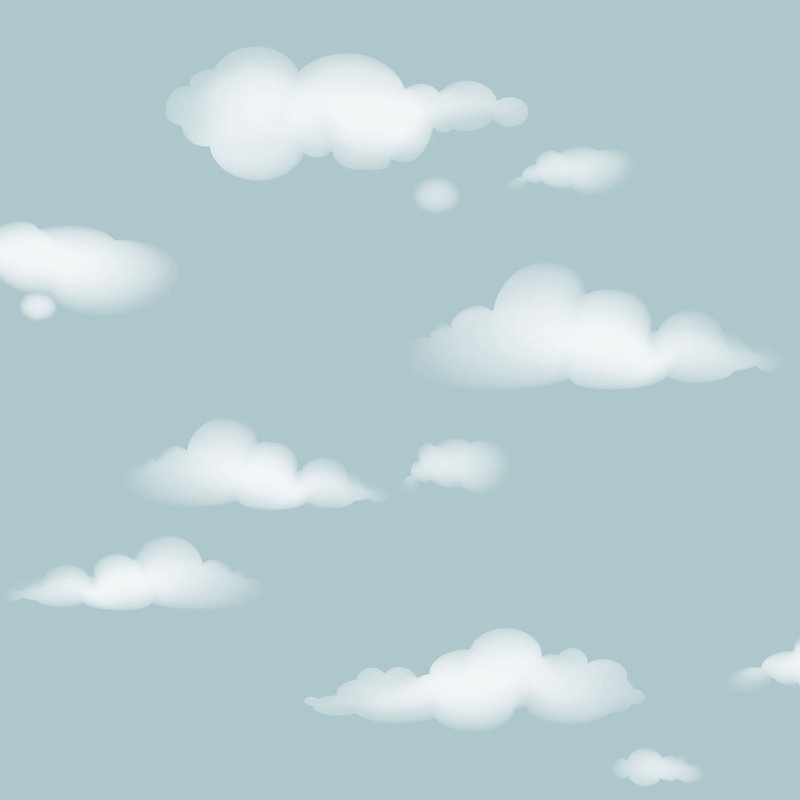 Papier peint bleu ciel nuageux