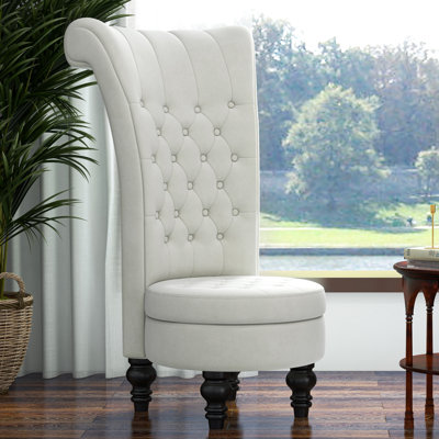 Cynai Velvet Wingback Chair