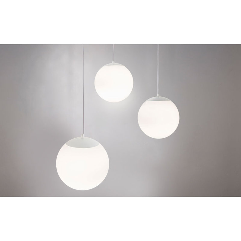 Luminaire suspendu en forme de globe à 1 lumière Drop, H 15,75 po x l 15,75 po x P 15,75 po