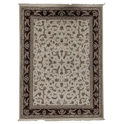 Handmade Silk and Wool Area Rug