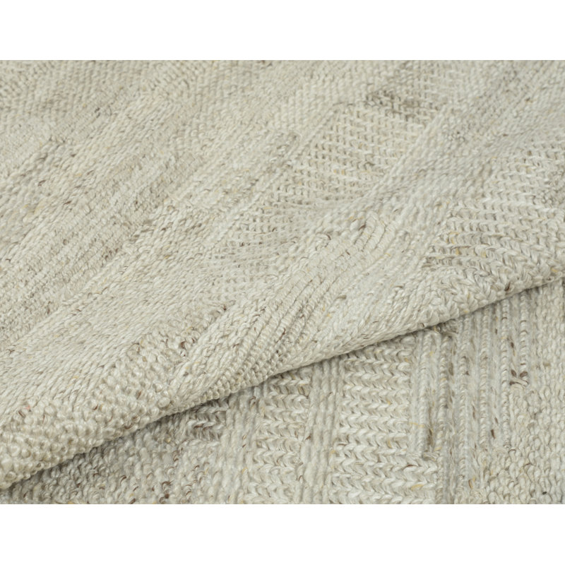 Hand-Woven 100% Polyester Area Rug, Brown, 8'9" x 11'9"